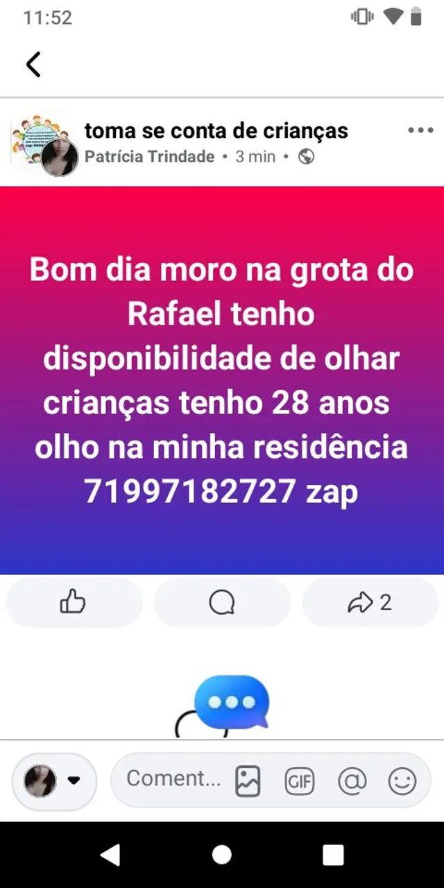 Tenho disponibilidade