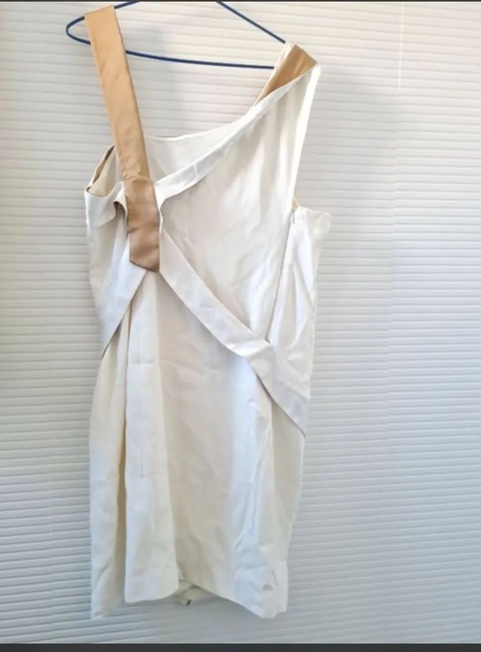 Vestido off-white and dourado 42 - Foto 2