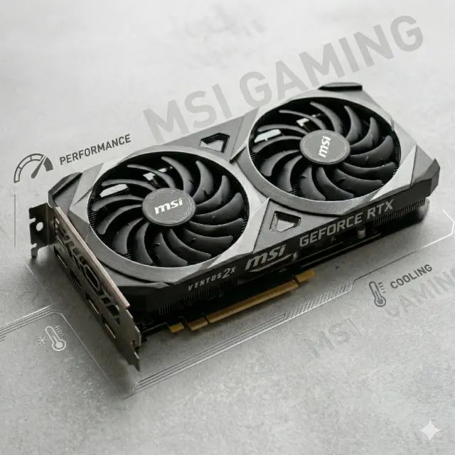 MSI GeForce RTX 3060 Ventus 2X 12GB GDDR6 - Impecável