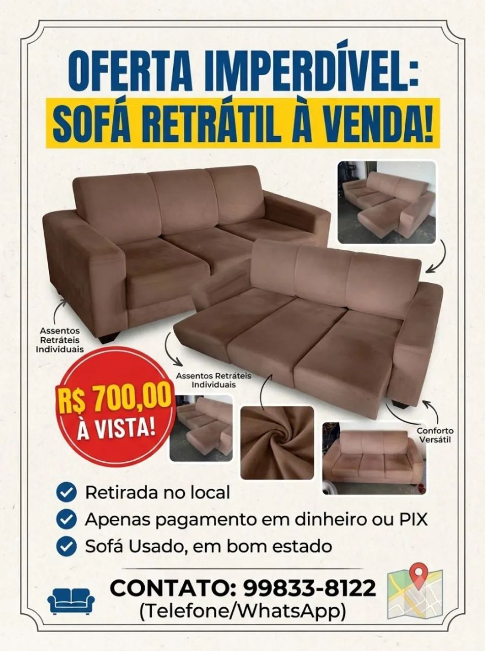 Vende-se sofá 