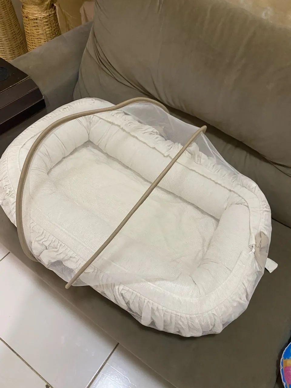 Ninho Redutor de Bebê com Mosquiteiro + Almofada - Foto 2