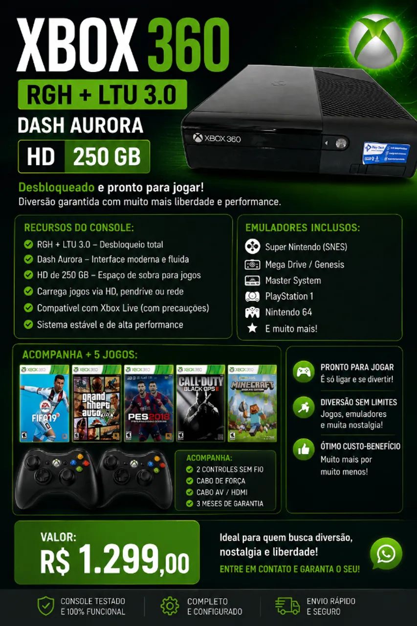 XBOX 360 - DESBLOQUEADO