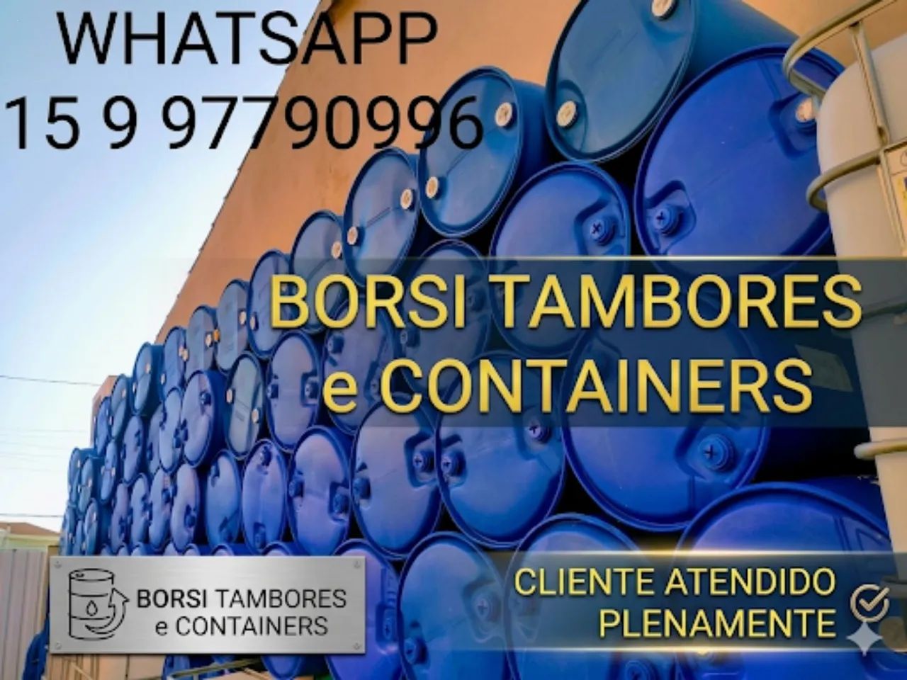 300 Litros Tambor Plástico Container IBC Bombona Tonel Caixa  - Foto 5