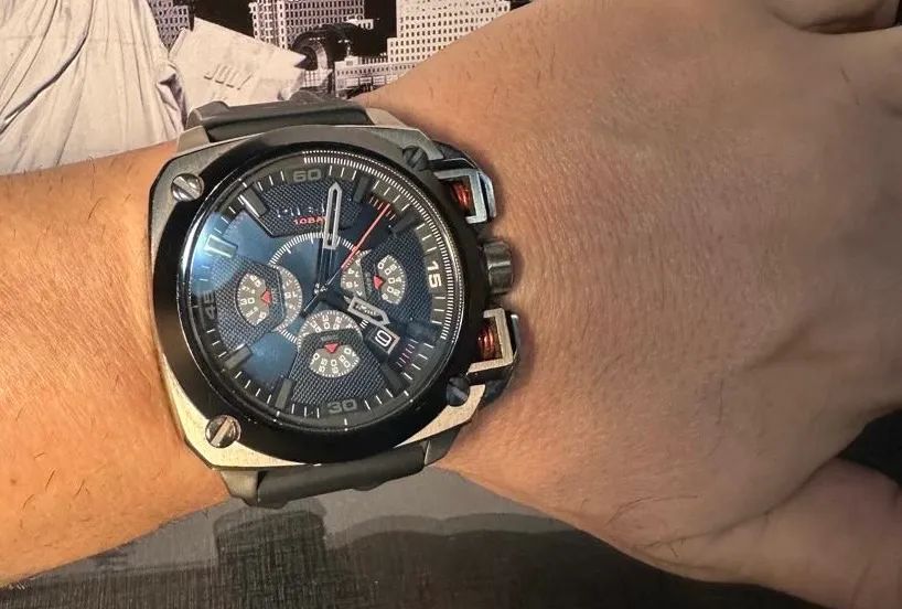 Obsolescence (Dig)(中古品) Relógio Diesel BAMF DZ7356 Original Cronógrafo 55,5 mm
