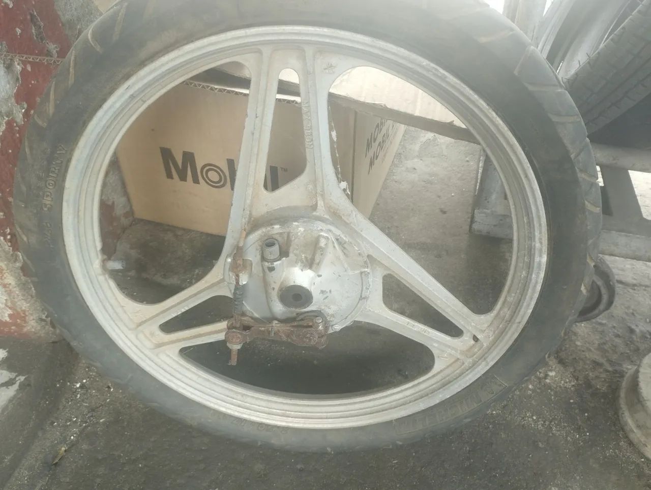 Rodas de liga leve dianteira de 50tinha - Foto 2