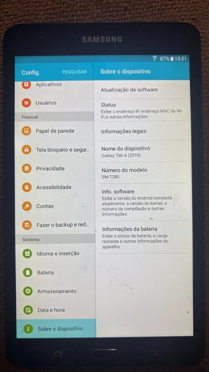 Tablet Samsung a 2016 - Foto 3