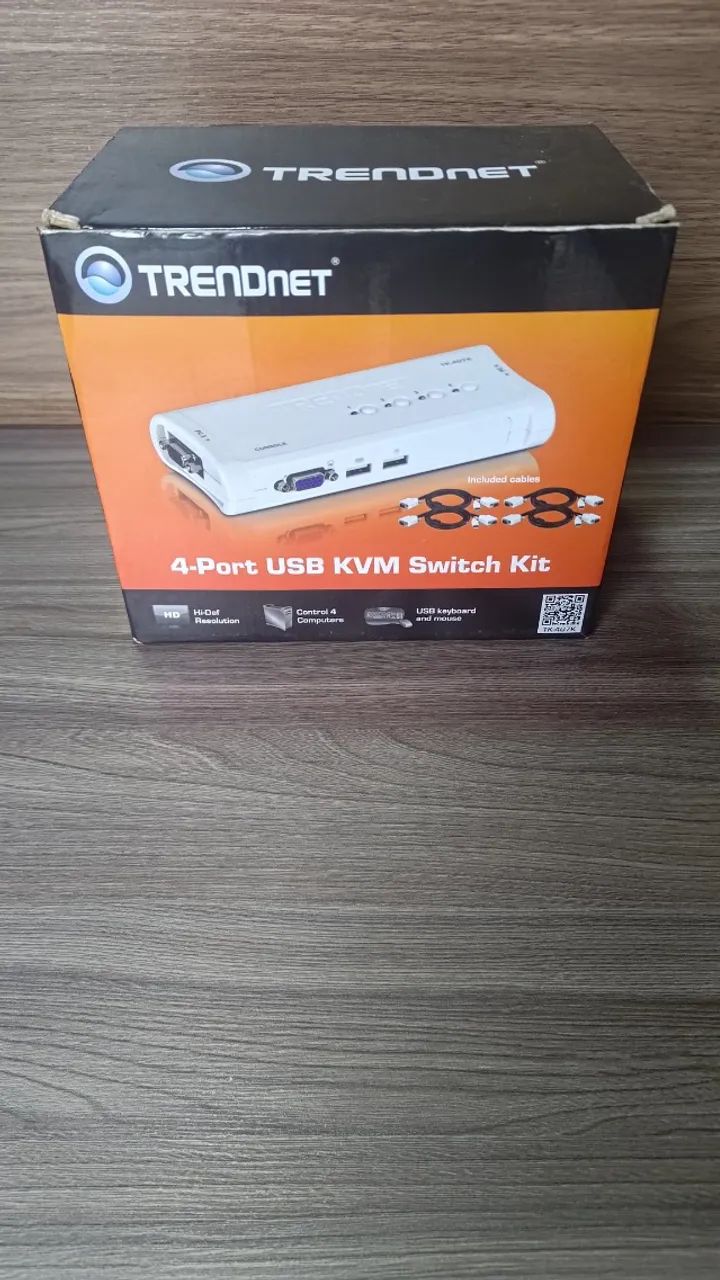 Chaveador Switch TRENDnet TK-407K, avalio trocas.