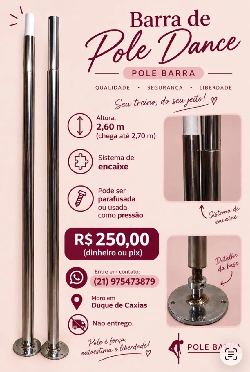 BARRA DE POLE DANCE LEVIT