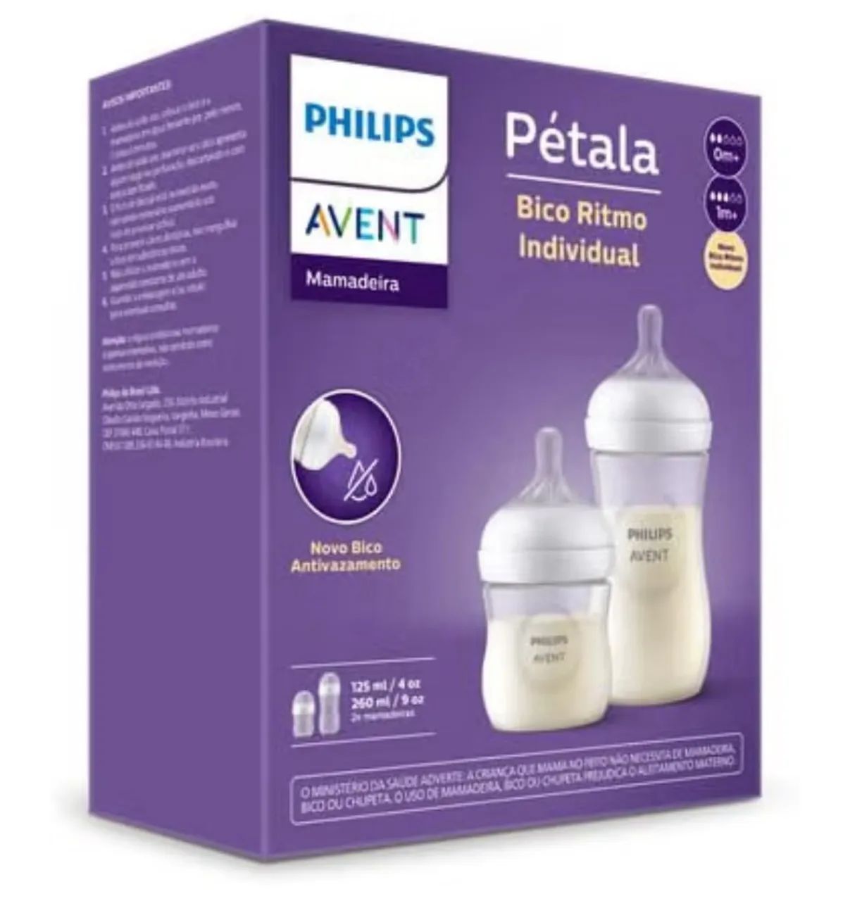 Mamadeira Philips avent pétala 