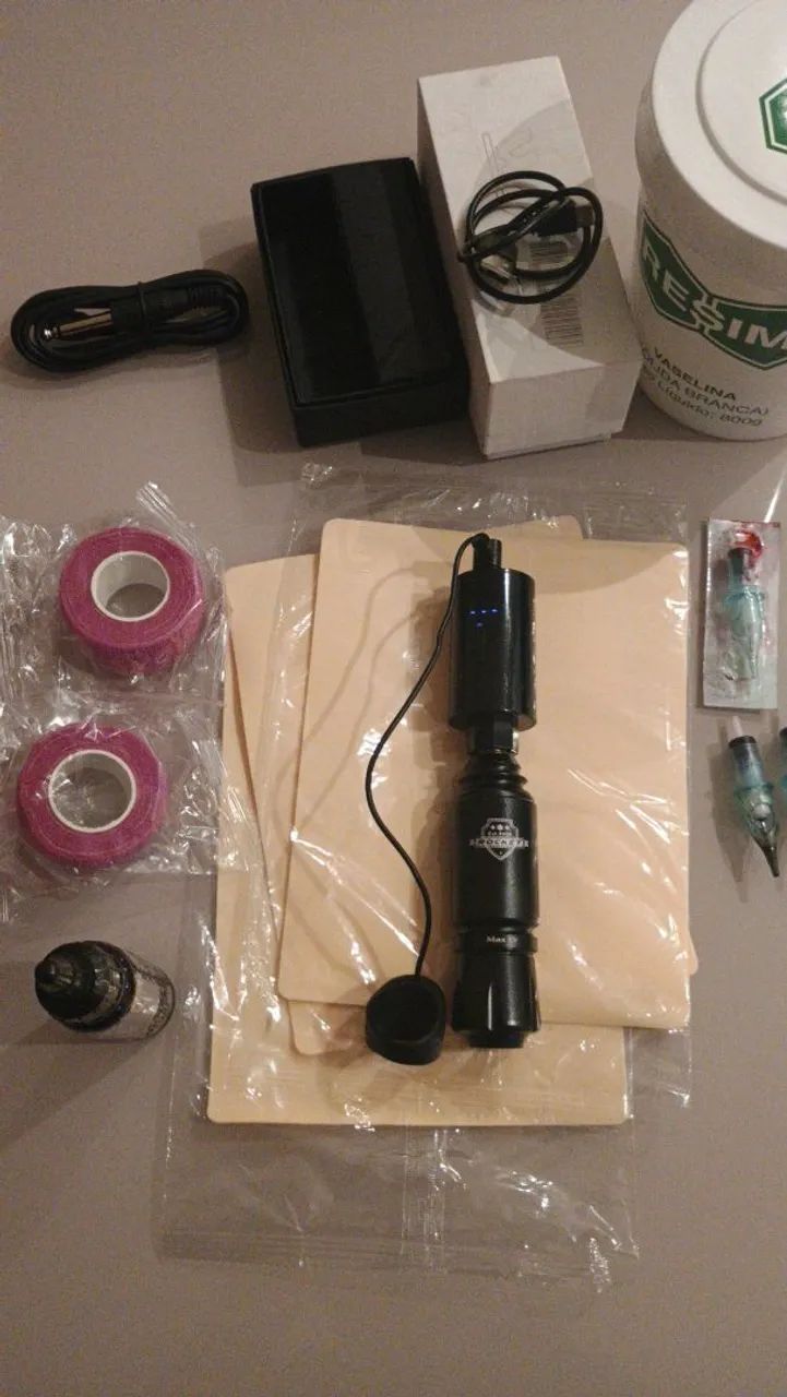 Kit Tatuagem Completo Tattoo - Foto 4