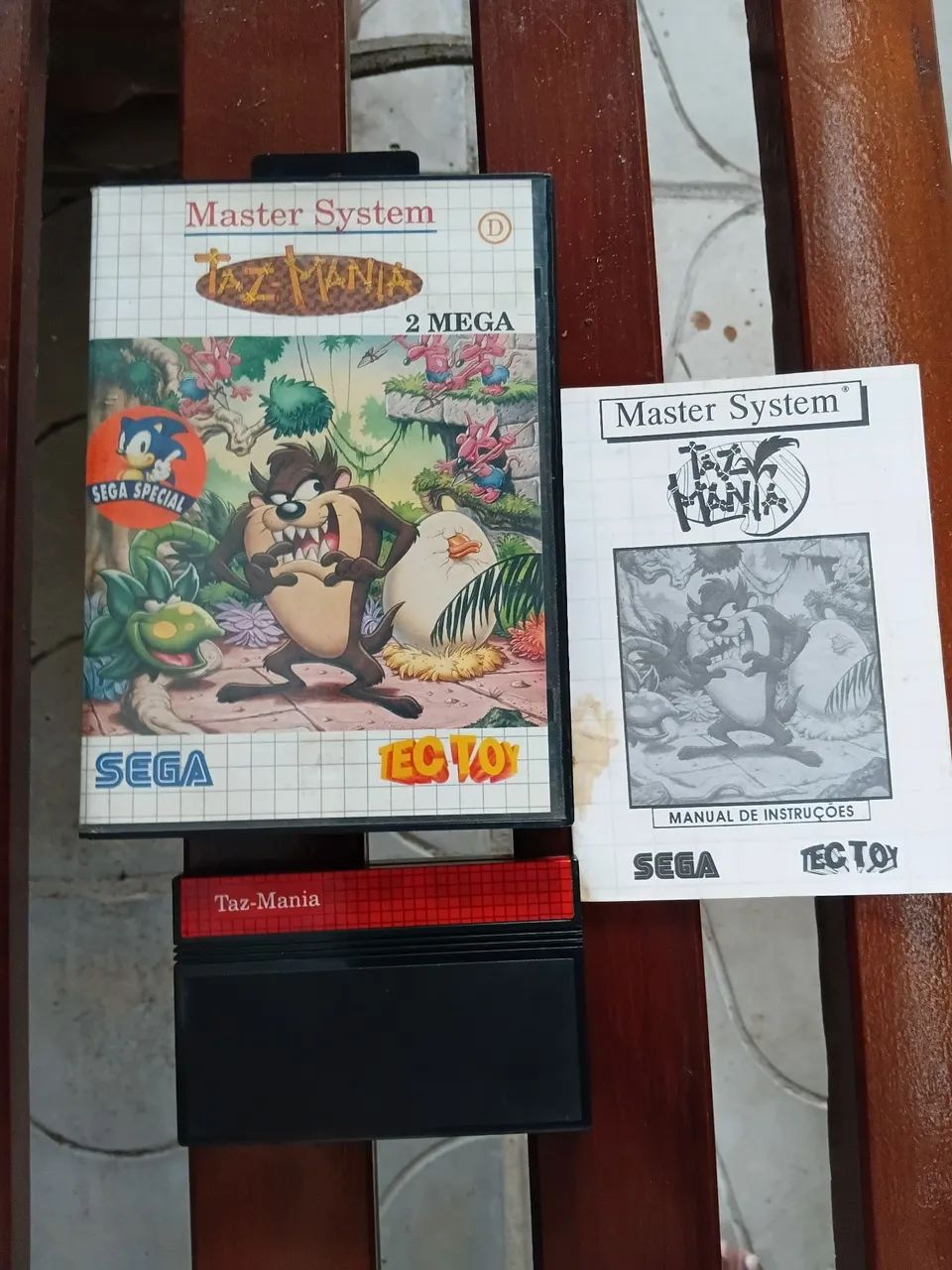 Jogo Master System Taz Mania 