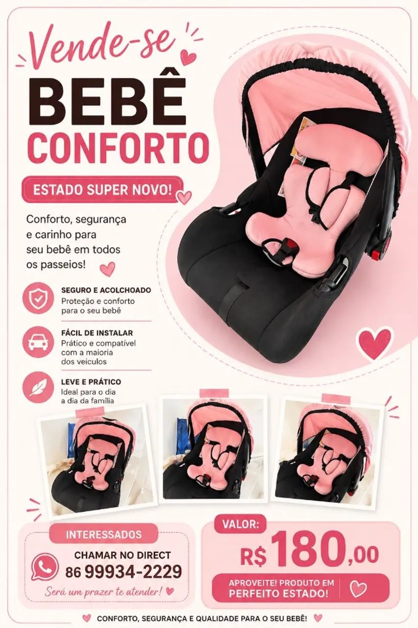 carrinho de bebe e bebe conforto