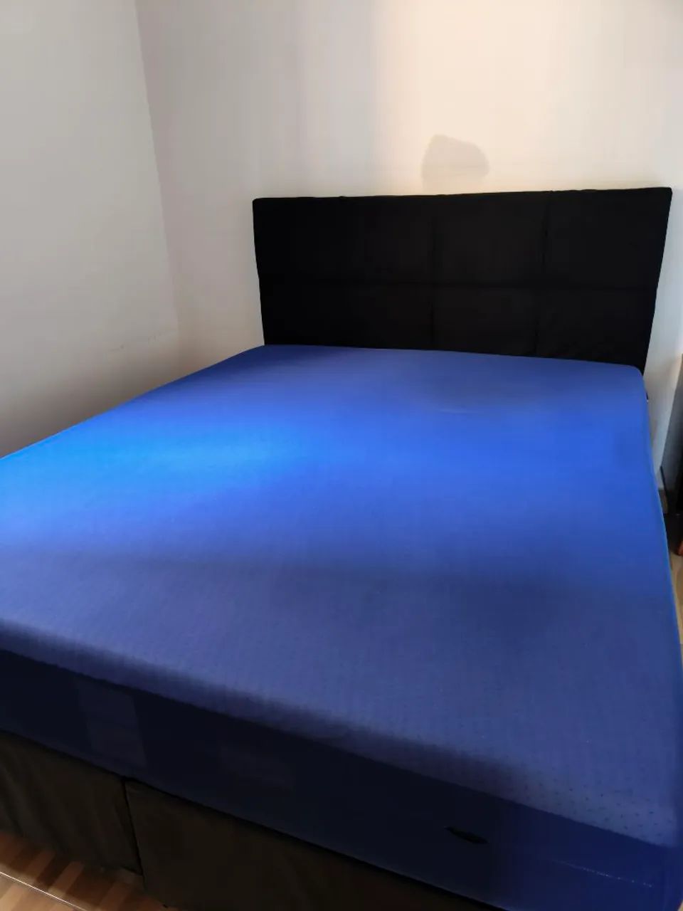 Cama e colchão king size com cabeceira  - Foto 5