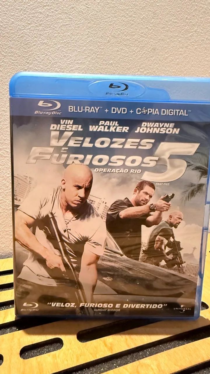 Velozes e Furiosos 5 - Operação Rio - Blu Ray Original Brasileiro - Dublado e Legendado