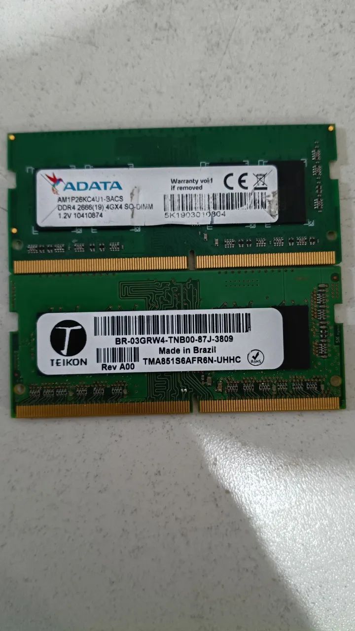 MEMÓRIA DDR4 NOTEBOOK - 8GB(4+4)