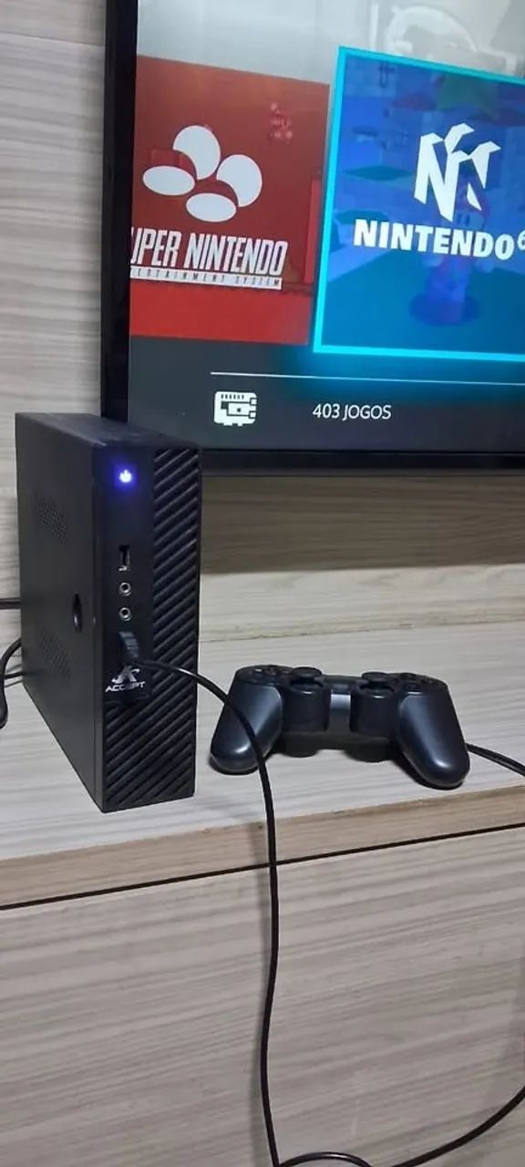 ** MINI PC RETRO GAME COMPLETO COM SSD E 2 CONTROLES ** 10x R$57,00 NO CARTÃO - Foto 2
