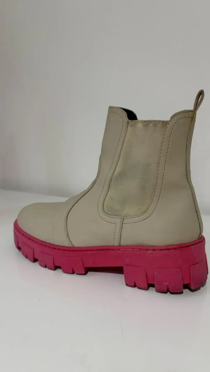 Bota off whit com soldado rosa 39 - Foto 5
