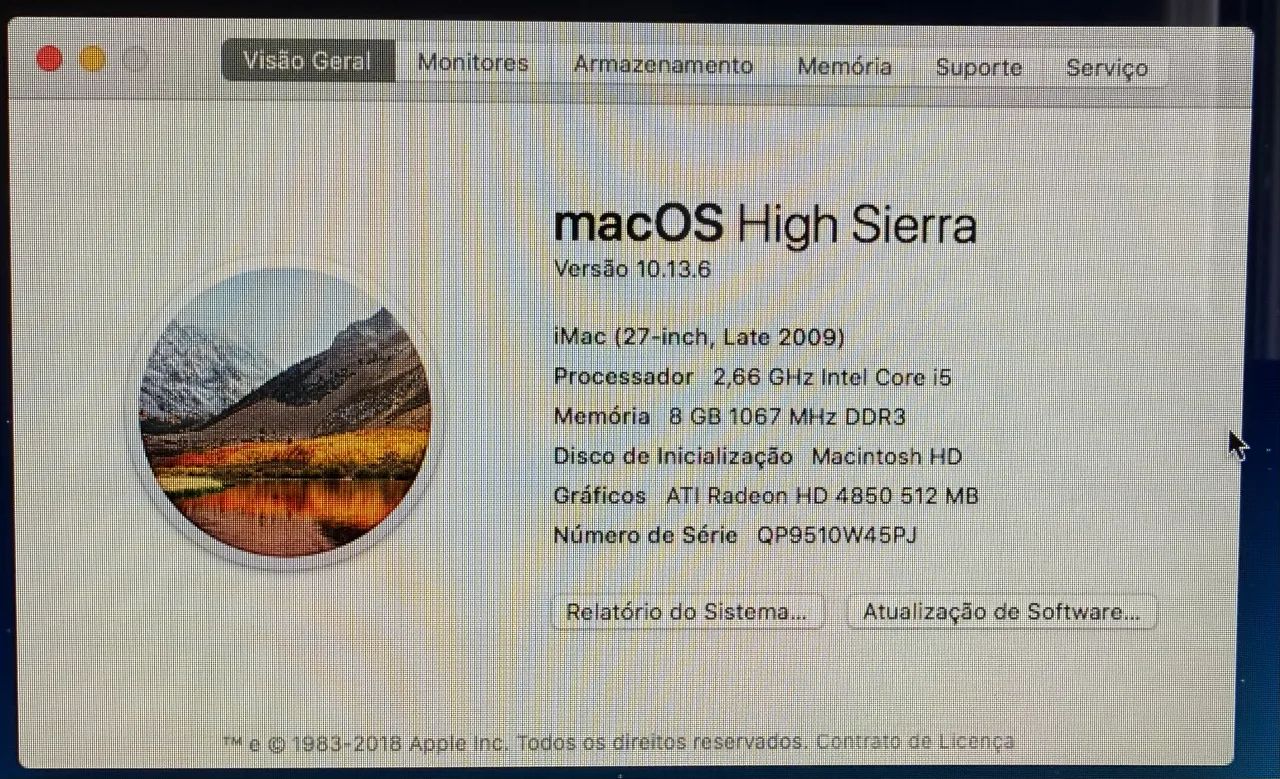 Imac 27 polegadas (late 2009) - Computadores e Desktops - Centro