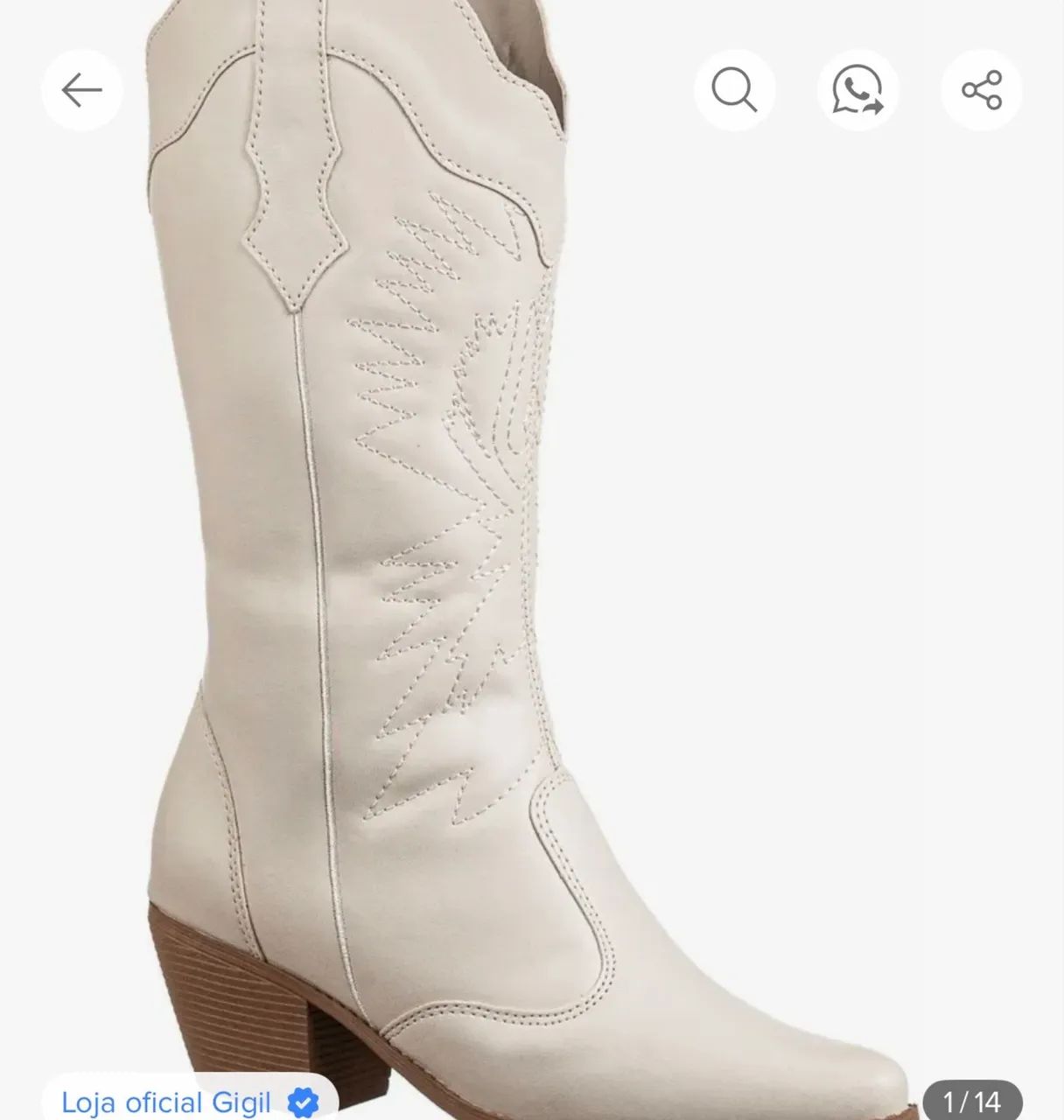 Bota branca 