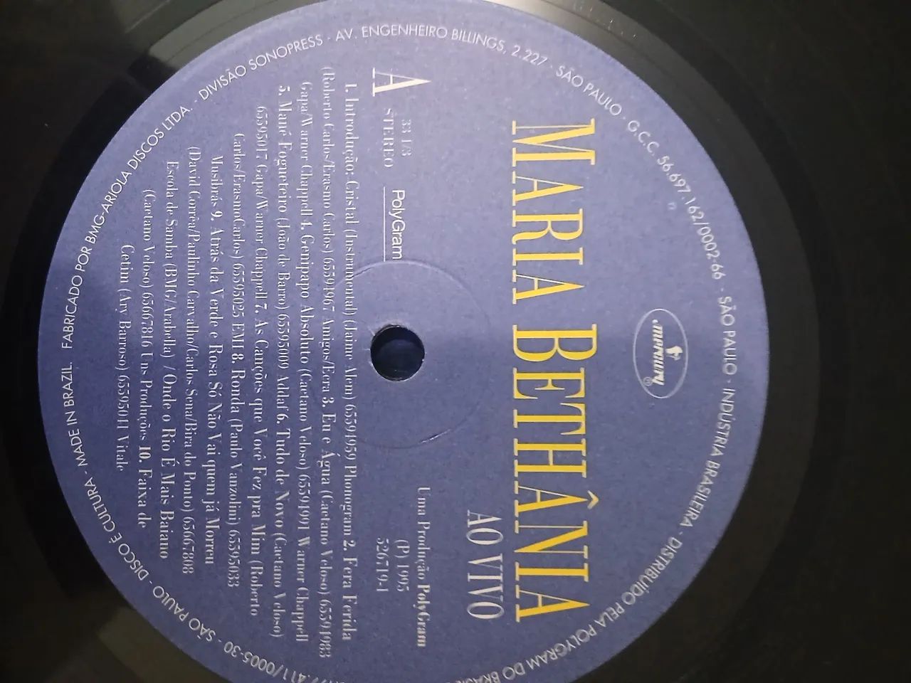 Lp Maria bethania ao vivo 1995 usado  - Foto 4