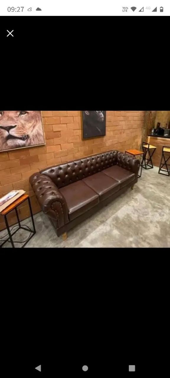 Sofá Chesterfield Retrô - Pronta entrega  - Foto 4