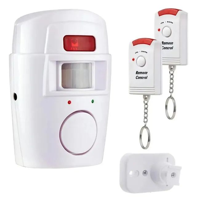 Alarme com Sensor de Presença + 2 Controles - Novo