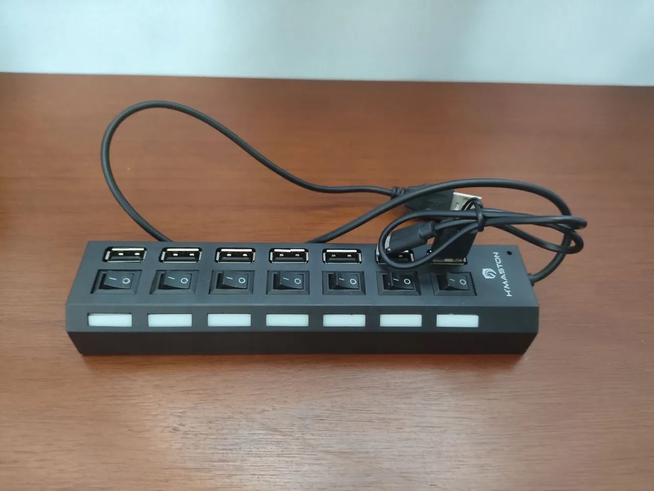 Divisor USB 2.0 de 7 portas adaptar com comutadores individuais 