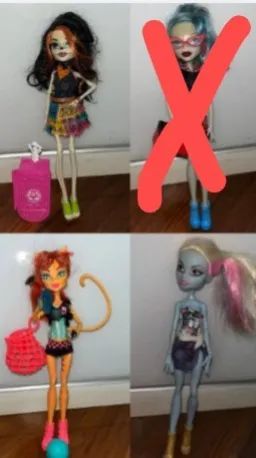 Bonecas originais Monster High G1 - Skelita, Toralei, Abbey - VALOR INDIVIDUAL