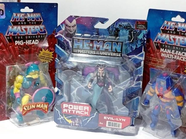 BONECO HE MAN MASTERS PIG HEAD/MULTI FACES/EVIL LYN MATTEL - Foto 5
