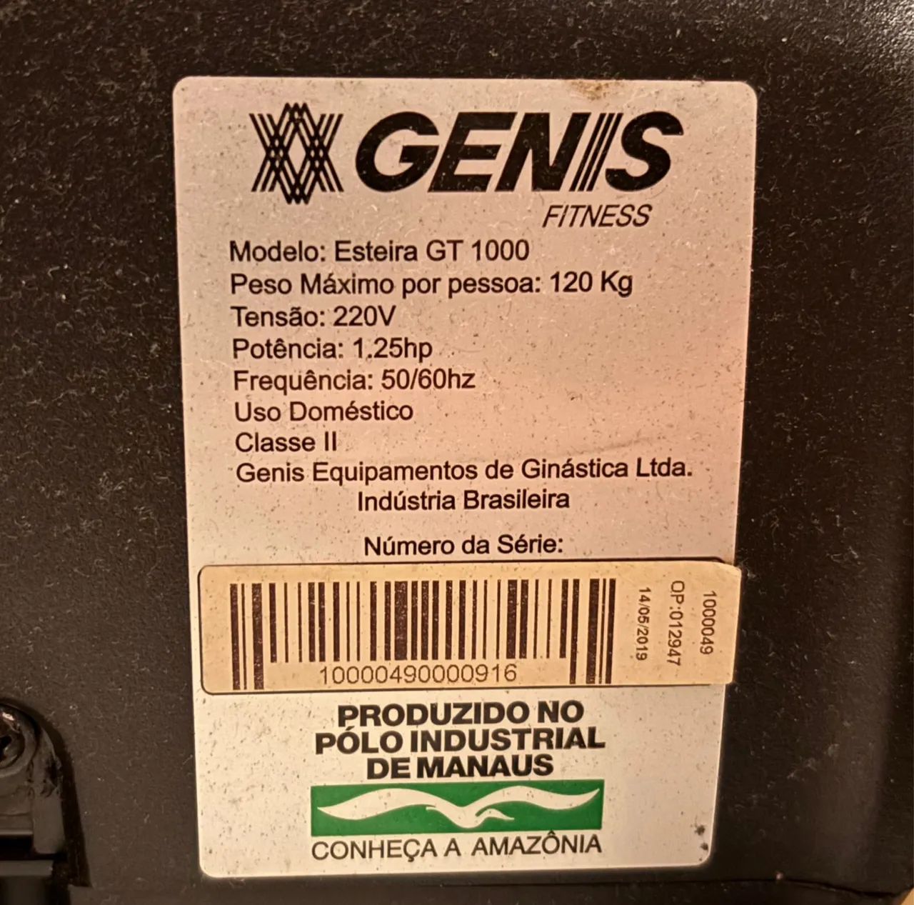 esteira gt 1000