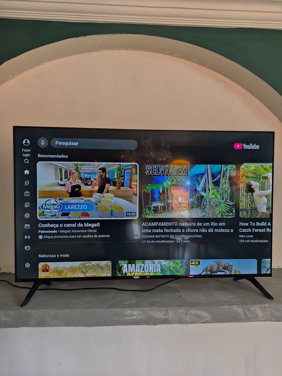 Smart tv HQ 60 controle e pezinho  - Foto 3