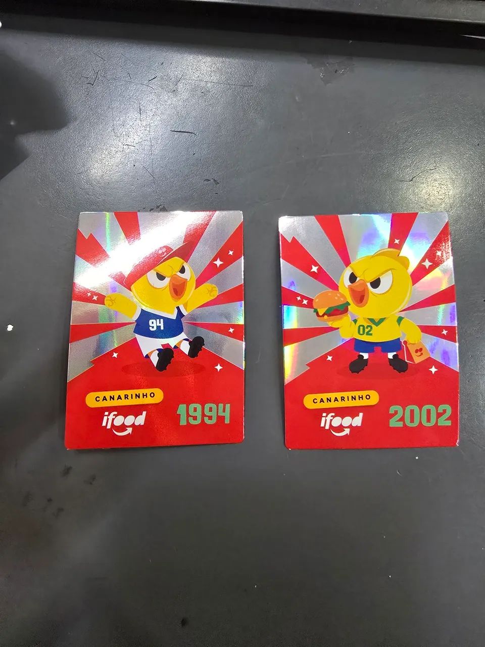 Vendo 2 cards Canarinho 1994 e 2002