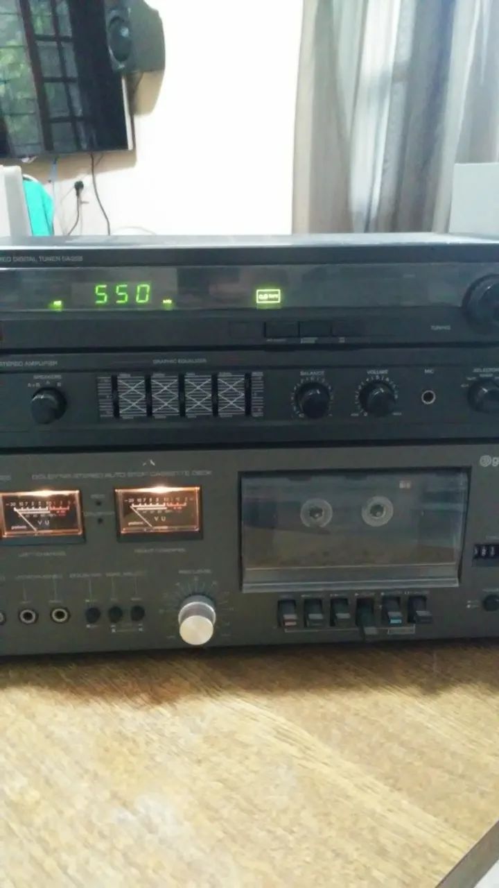 Receiver Sharp + Tape Deck Gradiente Em Bom Estado - Foto 3