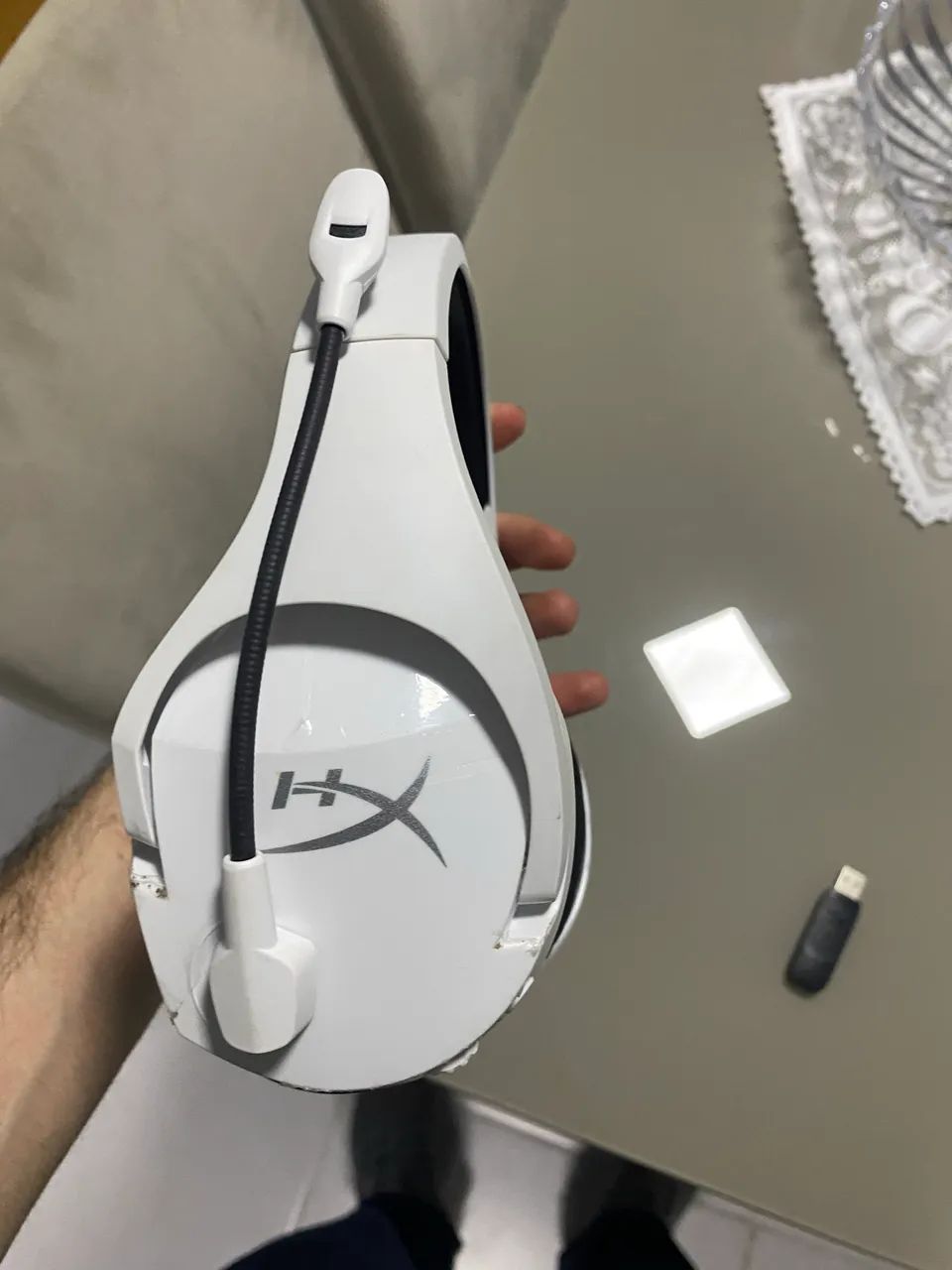 Headset Gamer HyperX Cloud Stinger Core Wireless (Branco) - ESTADO DE NOVO - Foto 2
