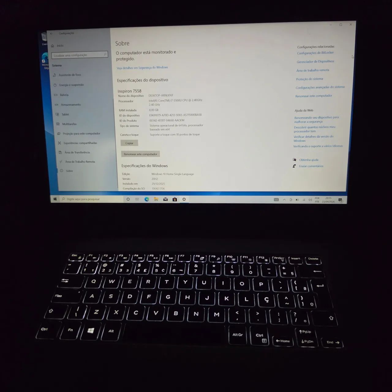 Notebook Dell Inspiron 15' Proc. i-7 Touch - Foto 3