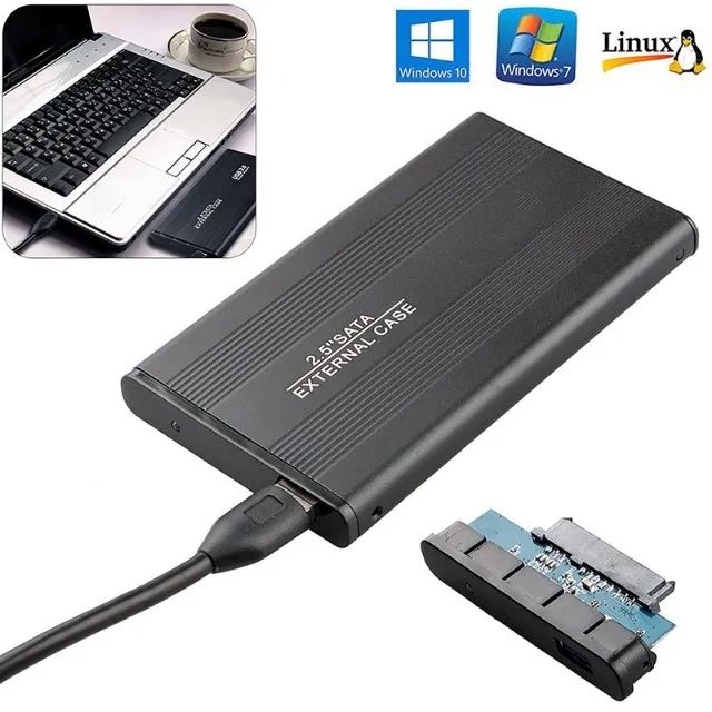 Case Alumínio para HD de Notebook USB 2.0 