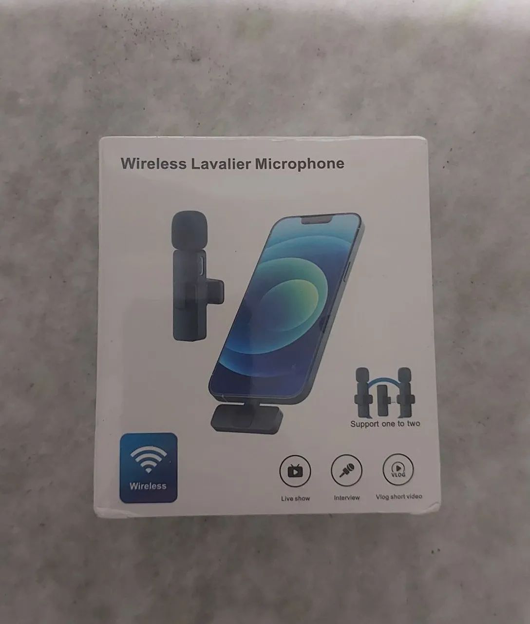 Microfone lapela USB-C