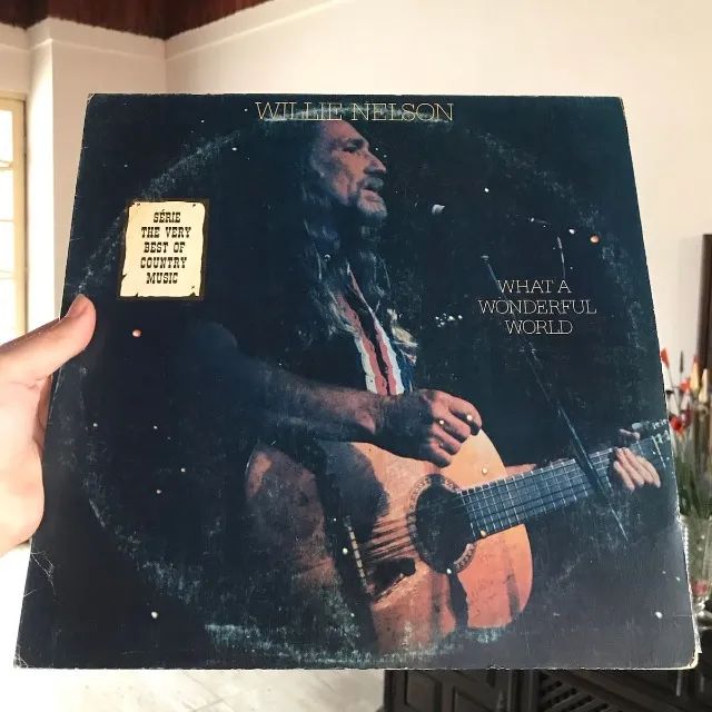 lp vinil - willie nelson - what a wonderful world