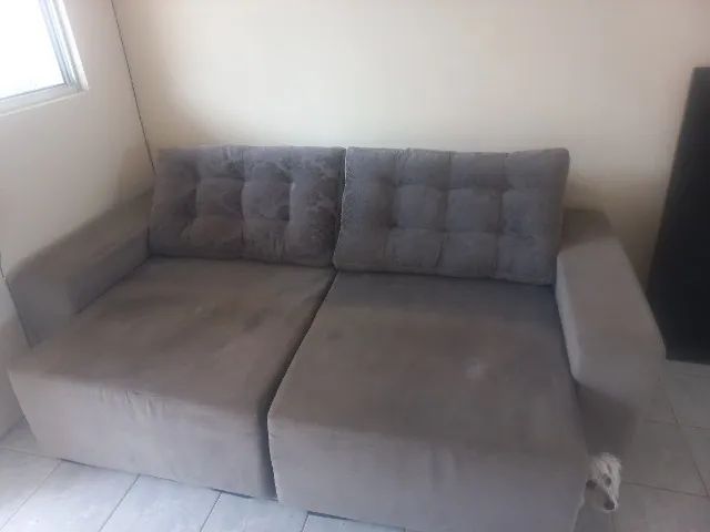 Sofá retrátil usado de 3 lugares - Foto 4