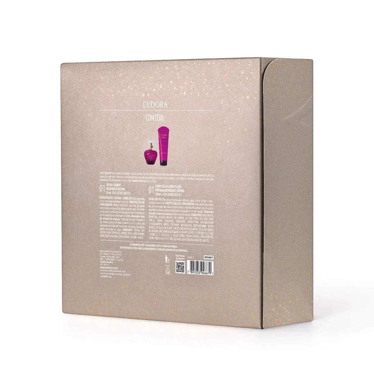 Kit Presente Natal Eudora Kiss Me Cabernet (2 Itens) - Foto 4
