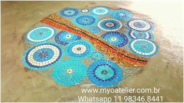 Mandala para Piso mosaico