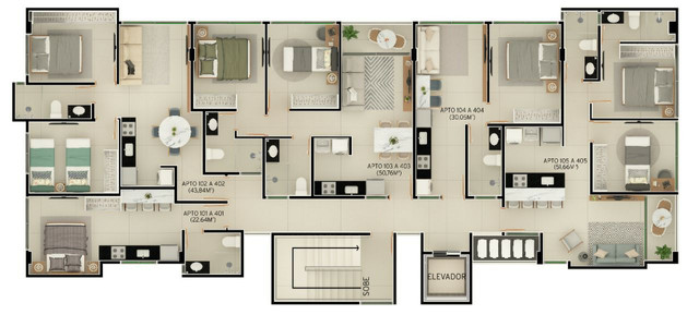 Apartamento na Praia de Intermares 1 Quarto - Foto 12