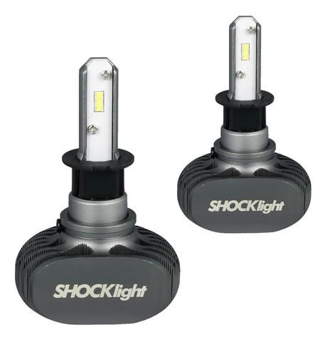 Par Lâmpadas Ultraled Shocklight Titanium H3 10.000 Lúmens