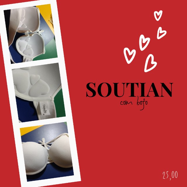 Soutian Com Bojo Branco G  - Foto 2