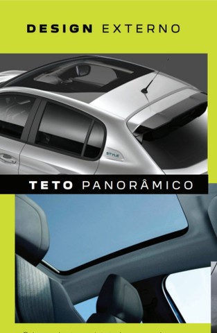 Novo Peugeot 208 1.0 Style - Com Teto Solar Panorâmico - Preço para veículo na cor Preto