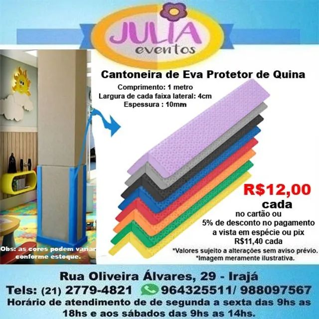 Cantoneira de Eva Protetor de Quina 1m