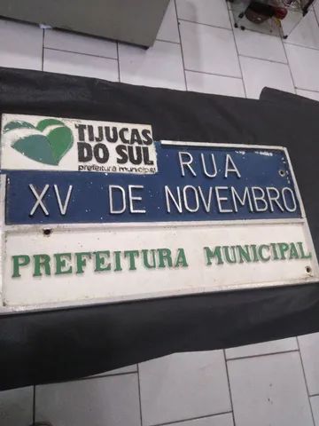 Placa antiga de alumínio  - Foto 2