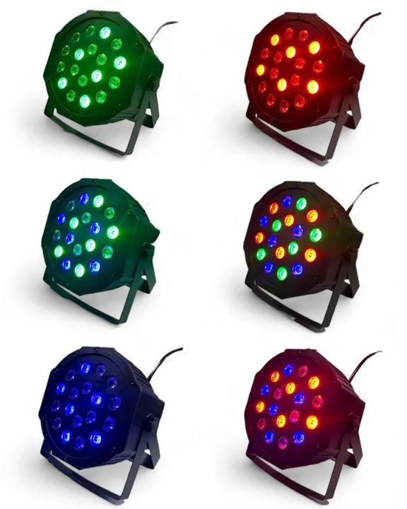 Canhão Refletor 18 Leds RGB - Foto 2