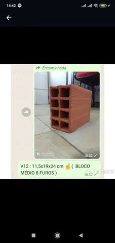 V12 : 11,5 X 19 X 24 bloco médio - Foto 2