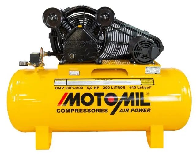  COMPRESSOR DE AR 200L AIR POWER 5HP TRIF.220/380V - Foto 2
